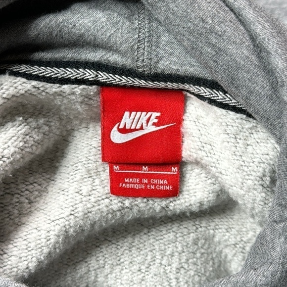 Nike Pullover Funnel Turtleneck Grey Sweatshirt Size Medium - Picture 7 of 9